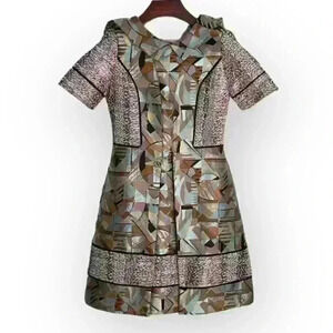 Miri New York Metallic Dress Size 00 Fits Like A Size 4-6